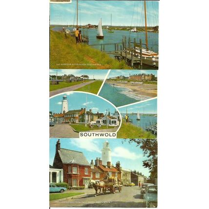 Suffolk SOUTHWOLD 6 Postcards by J. Salmon