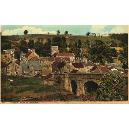 Blanchland, General View, Northumberland, 0588 Postcard, 1960s?