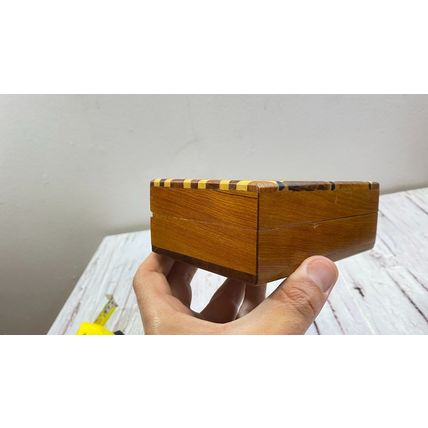 Vintage Exquisite Thuya Burl Wooden Jewelry Box, Timeless Keepsake Chest from th