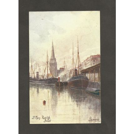 Postcard Bristol St Mary Redcliffe Bristol