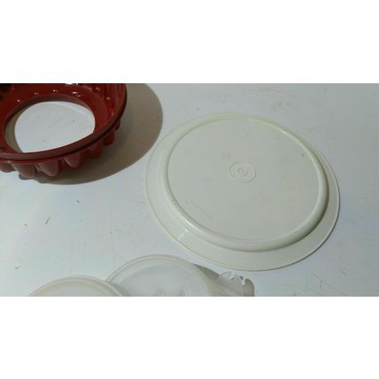 vintage tupperware jelly mold jellymold mould reusable xmas heart love flower