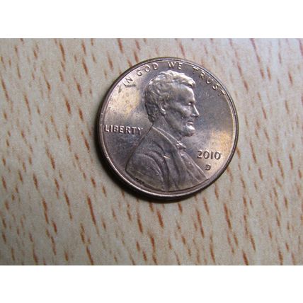 2010d USA 1 Cent Lincoln Memorial Coin
