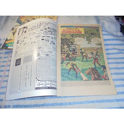 Adventures on PLANET OF THE APES 1 & 2! Marvel Comics, 1975! Both FN/FN+! $40.00