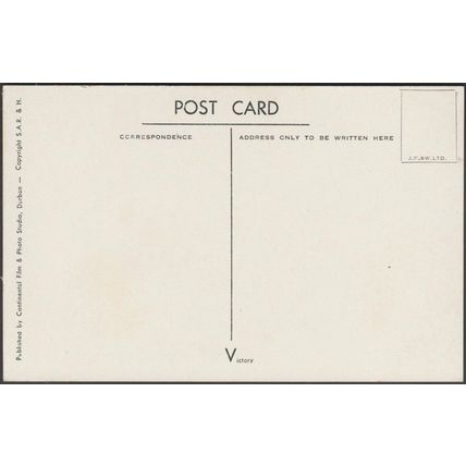 Post Office, Durban, Natal, c.1940s - Continental Film Postcard
