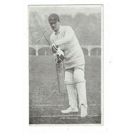 Cricket Postcard. J W Hearne.