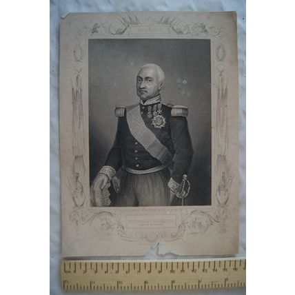 Vintage engraving - Marshal Pelissier, Duke of Malakhoff