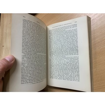 GEORGE ELIOT "ROMOLA" FICTION ANTIQUE BOOK (P4)