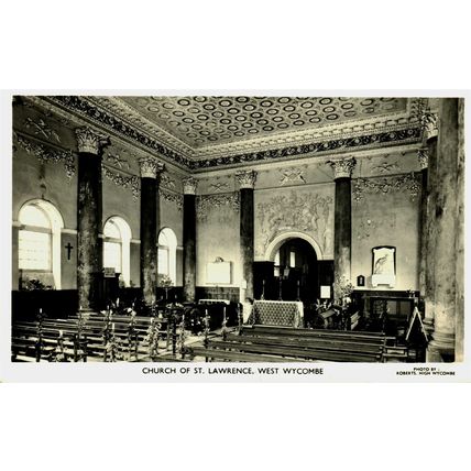 CHURCH OF ST. LAWRENCE, WEST WYCOMBE, Roberts, Postcard