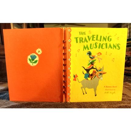 The Traveling Musicians Bonnie Book Illustrated By Dolli Tingle 1946 Great Shape