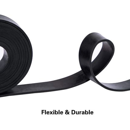 TORRAMI Solid Neoprene Rubber Strips Roll 1/8 (.125) Inch Thick X 1 Inch Wide X