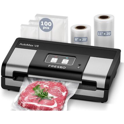 Fully Automatic Vacuum Sealer, 95Kpa Powerful Food Vacuum Sealer Machine, Auto D