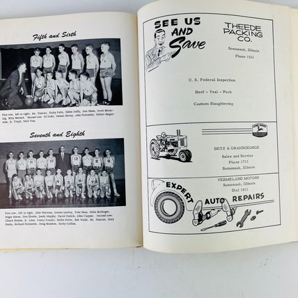 Somonauk Community High School 1957 The Bobcat Yearbook Illinois