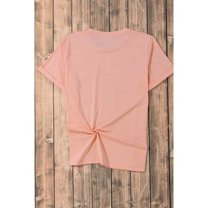 Pink Summer Food Bow Crawfish Printed T Shirt