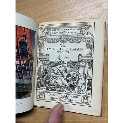 ANTIQUE "THE FLYING DUTCHMAN" WAGNER GREAT OPERAS ILLUSTRATED HB BOOK (P2)