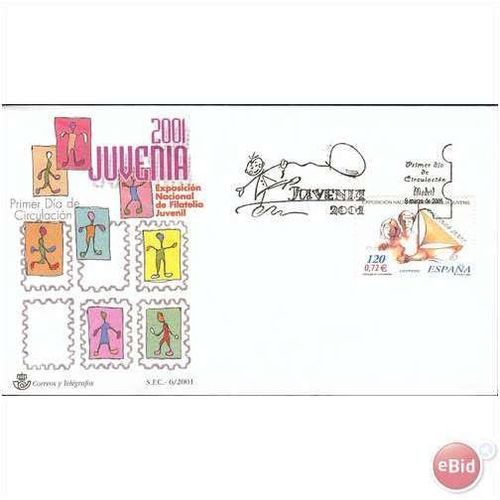 Spain FDC 2001 - SG 3715 - National Youth Philately Exhibition