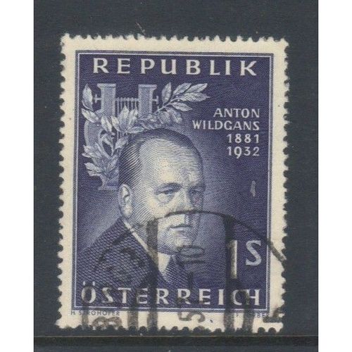 AUSTRIA 1957 25th DEATH WILDGANS USED