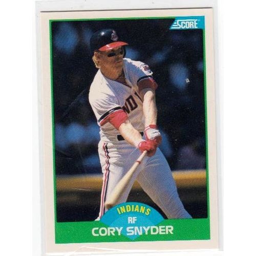 1989 Score Cory Snyder baseball card #52 – Indians