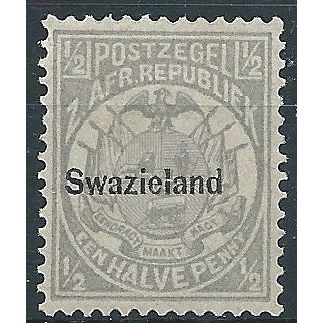Swaziland 1889 SG4 1/2d Grey Mounted Mint . .