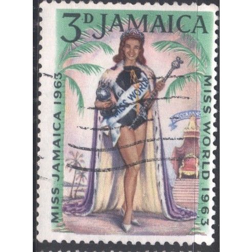 Jamaica 1963 - SG214 - 3d - Miss World 1963 - used