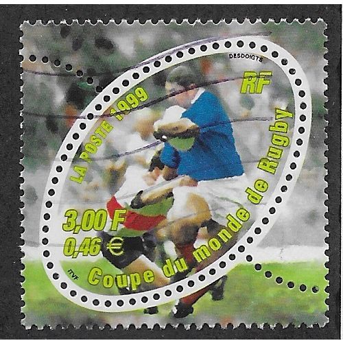 FRA 1999 3F 'RUGBY WORLD CUP' FINE USED (EBID55-797)