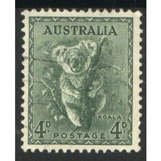 Australia 1937 - SG188 - 4d green - Koala - used