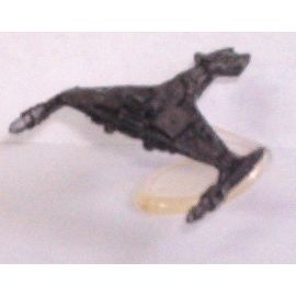 STAR TREK ' MICRO MACHINES' Silver KLINGON BATTLE CRUISER (1990s)