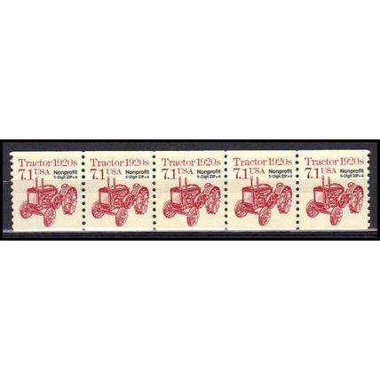 2127b 7.1c Tractor Fine MNH Dry Gum PNC 1/5 X0896
