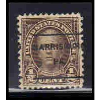 Used 653 1/2c Nathan Hale Very Fine Misaligned PreCnx KA7039