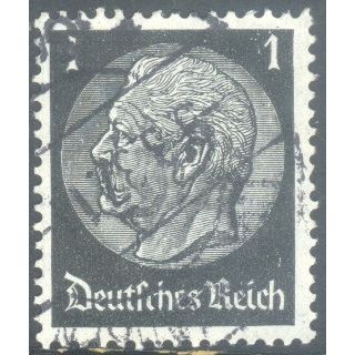 Germany 1934 - 1pf black - President Von Hindenburg - used 2