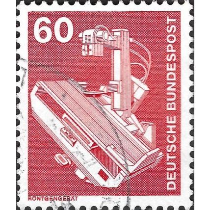 GERMANY, Industrial technology, X-ray Apparatus, red 1978, 60pf, #5