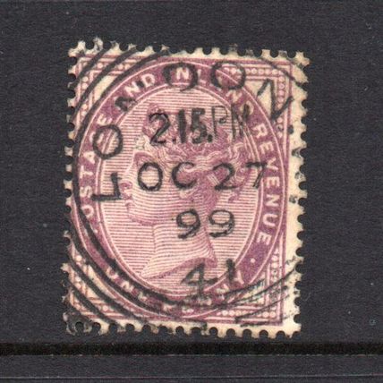Victoria- 1881 - 1d Lilac (16 Dots) (sg172) Used (LONDON 1899 Postmark) #2