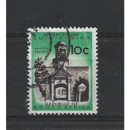 SouthAfrica.SG206 10c Cape Town Castle Entrance.Variety Unchecked.F/Used.Aug25c