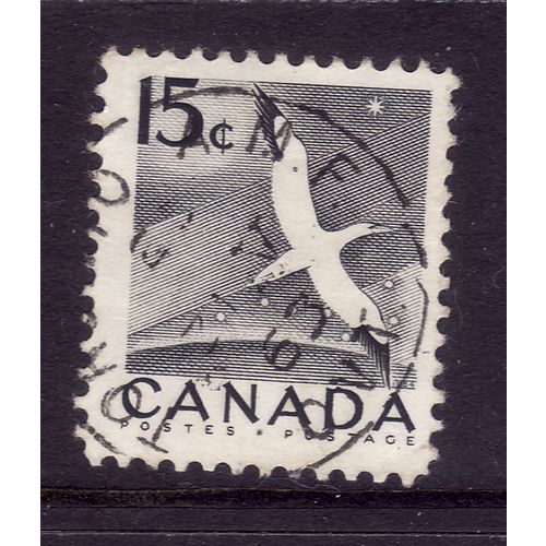 CANADA 1953 15c BLACK NORTHERN GANNAT SG 474 FINE USED#