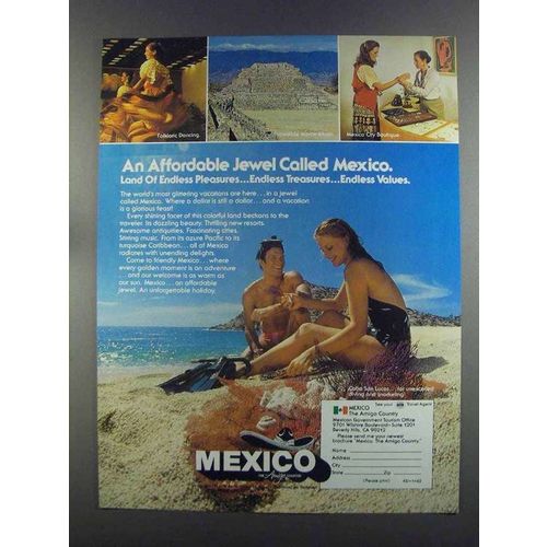 1982 Mexico Tourism Ad - An Affordable Jewel