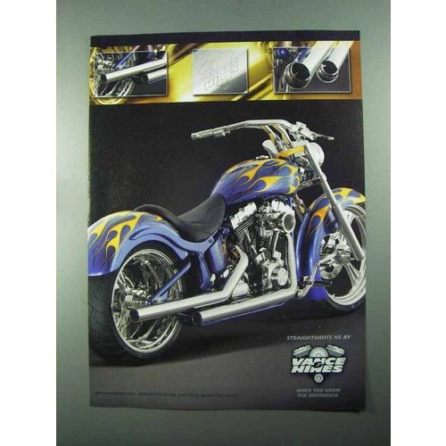 2004 Vance Hines Straightshots HS Exhaust Pipes Ad