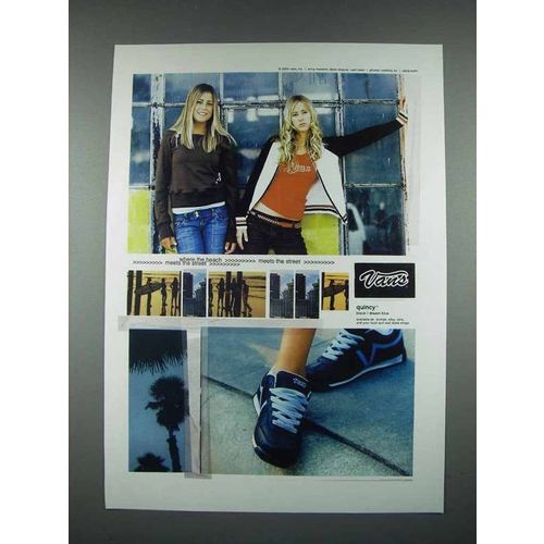 2004 Vans Quincy Shoes Sneakers Ad