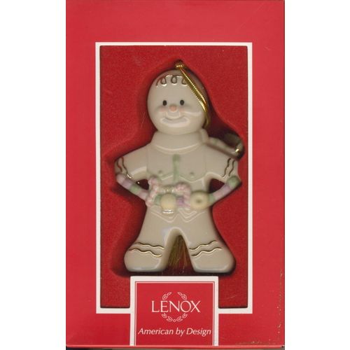 Lenox SPICY and SWEET GINGERBREAD Boy Christmas Ornament