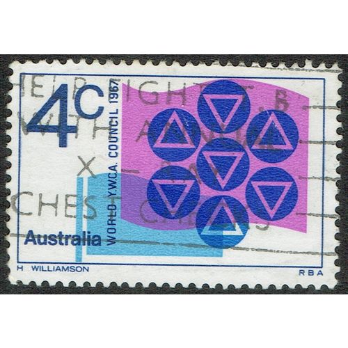 Australia 1967 World YWCA Meeting 4c Deep Blue Ultramarine and Purple SG412 GU