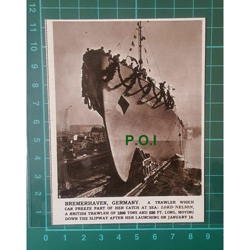 C2587) LORD NELSON Trawler Ship Bremerhaven Germany - 1961 Clip