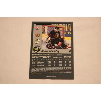 Darrin Madeley 1993 Classic Pro Hockey Prospects NO. 40