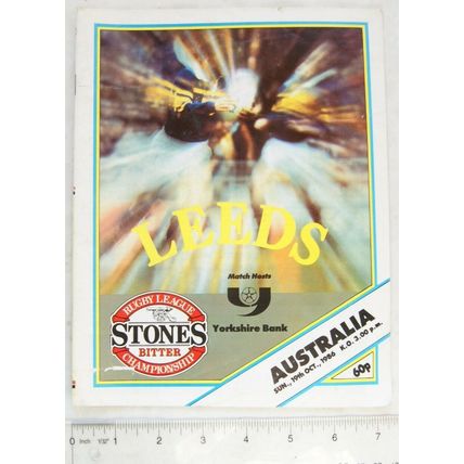 1986 programme Leeds v. Australia