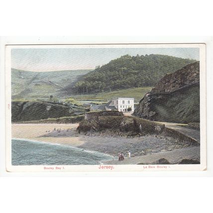 Bouley Bay Jersey Postcard Channel Islands Peacock Brand Series