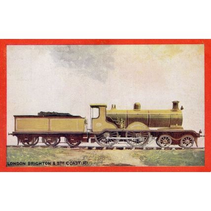LBSC London Brighton & South Coast Railway 4-4-0 Train Wrench Series Postcard