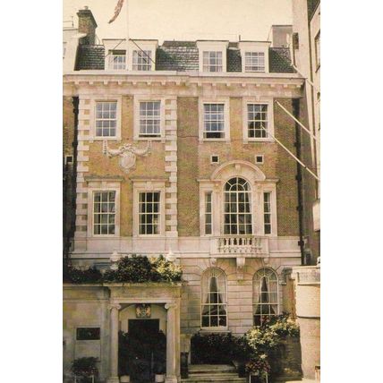 Over-Seas House League Entrance Reception St James Street Place London Postcard