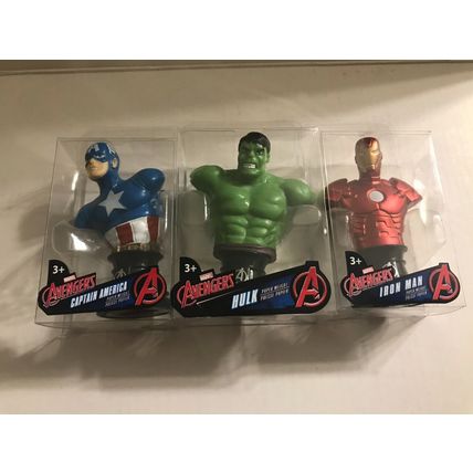 New Marvel Captain America, Hulk, Iron Man 3" Mini Paper Weight Busts
