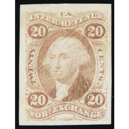 R41a, Used 20¢ Superb GEM Imperforate Foreign Exchange - Stuart Katz