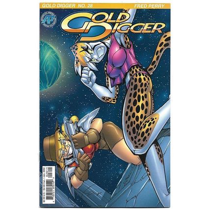 Gold Digger #28 (2002) *Antarctic Press / Modern Age / Gina / Genn / Fred Perry*