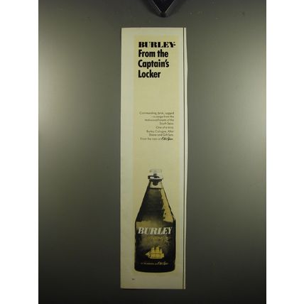 1970 Old Spice Burley Cologne Ad - Burley - from the Captain's Locker