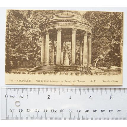 vintage postcard Versailles, Temple of Love