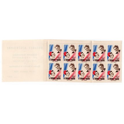 FRANCE COLONIAL CINDERELLA 1956 CHILDRENS FUND 200F BOOKLET MINT NEVER HINGED